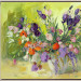 Paars bloemstilleven