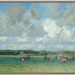 Kudde met wolkenlucht