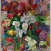 Vaas gekleurde bloemen