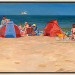 Strand op zomerdag