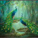 Twee pauwen