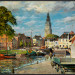Gezicht op de stad met Martinitoren