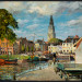 Gezicht op de stad met Martinitoren
